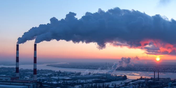 Factory carbon emissions