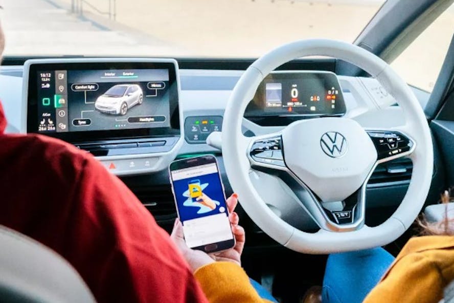 Volkswagen ID.3 Electric car interior
