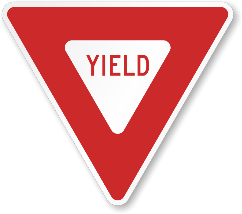 Yield sign - Coastline Academy