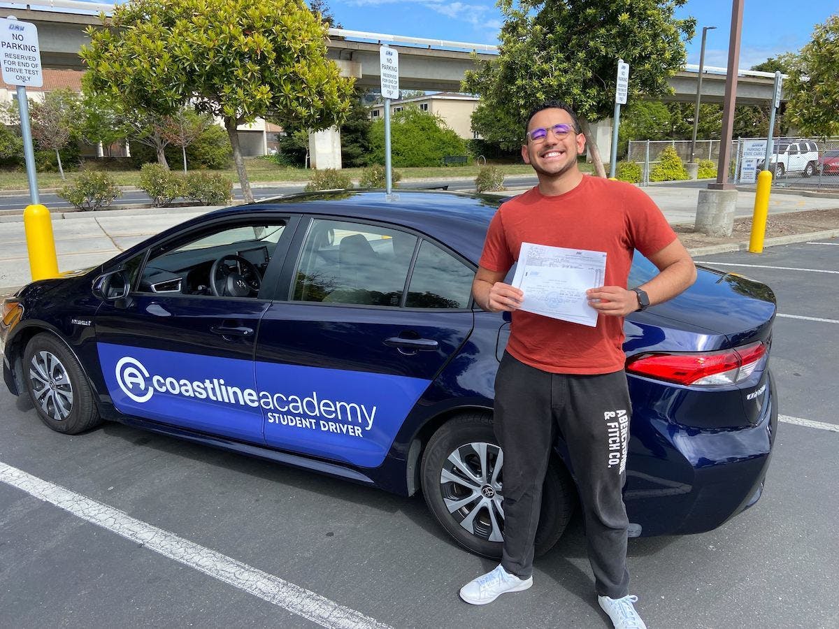 Coastline Academy student passes the California DMV road test