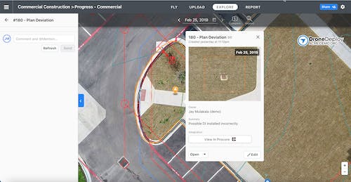 Tagging issues in DroneDeploy and auto-syncing to Procore Observations or BIM 360 Docs can now be done in minutes by linking them to high-resolution images with an exact site location.