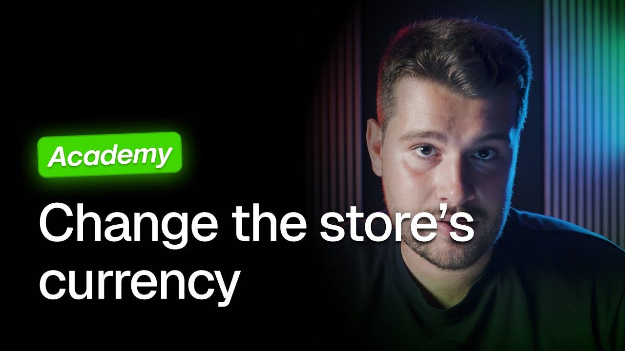 Change the currency of your Shopify store?