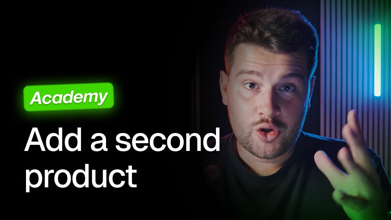 Add a second product to same store