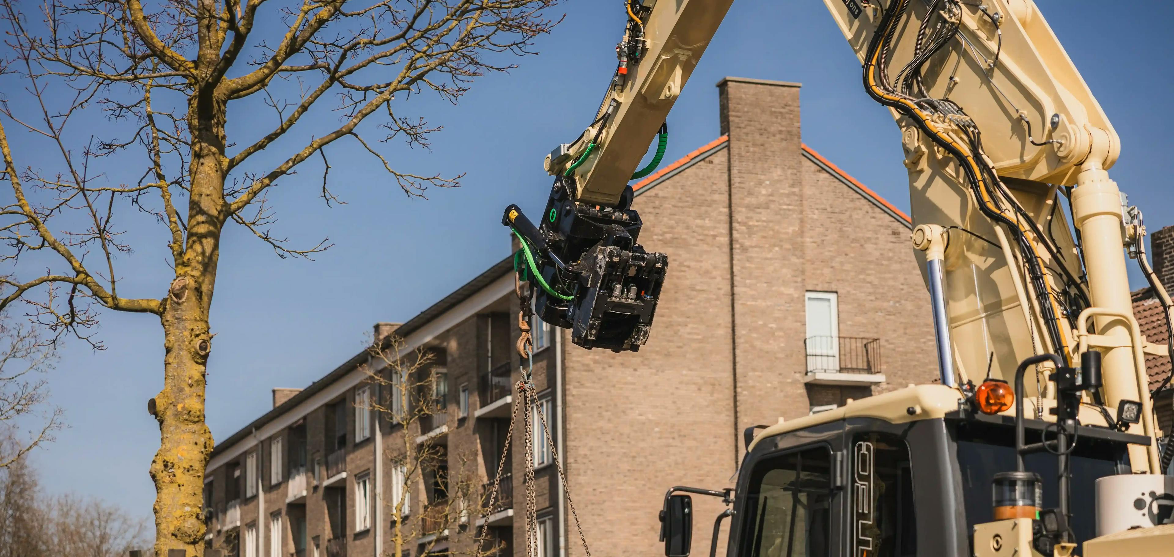 Aanbouwdelen voor graafmachines