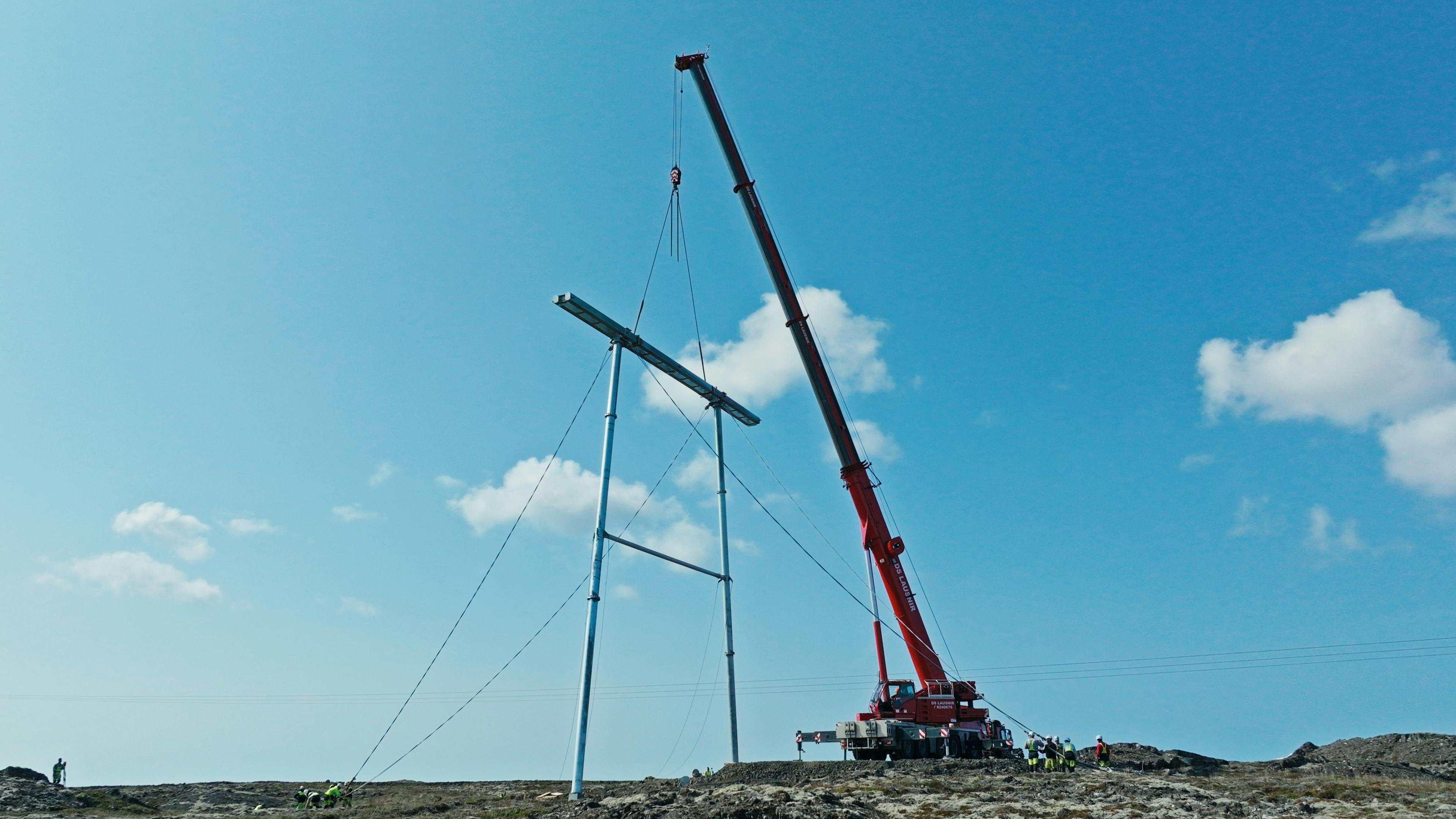 Krani DS lausna að hífa mastur