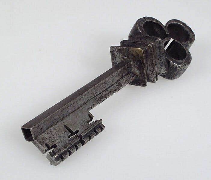 A medieval key.