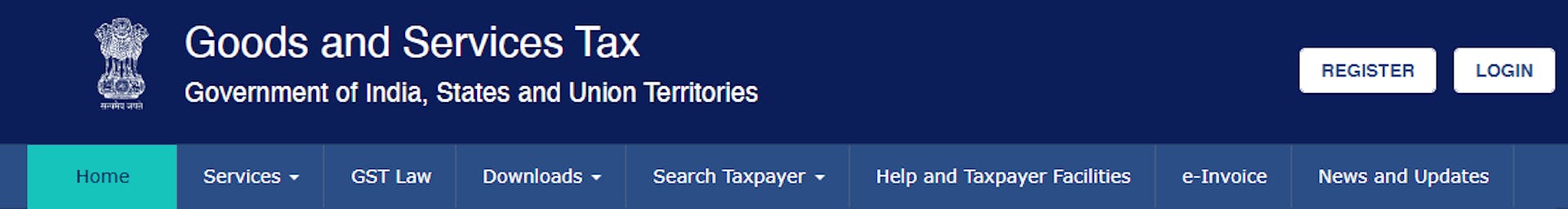 Log in to the GST Portal online