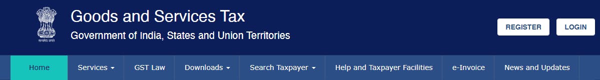 Log in to the GST Portal online