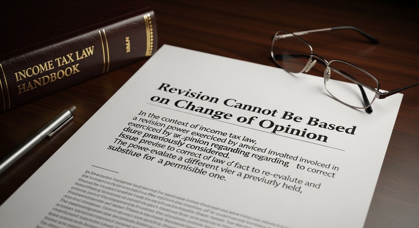 Revision Cannot Be Based on Change of Opinion