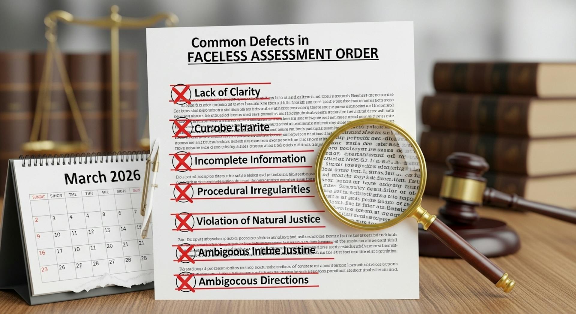 Common Defects in Faceless Assessment Orders (March 2026)