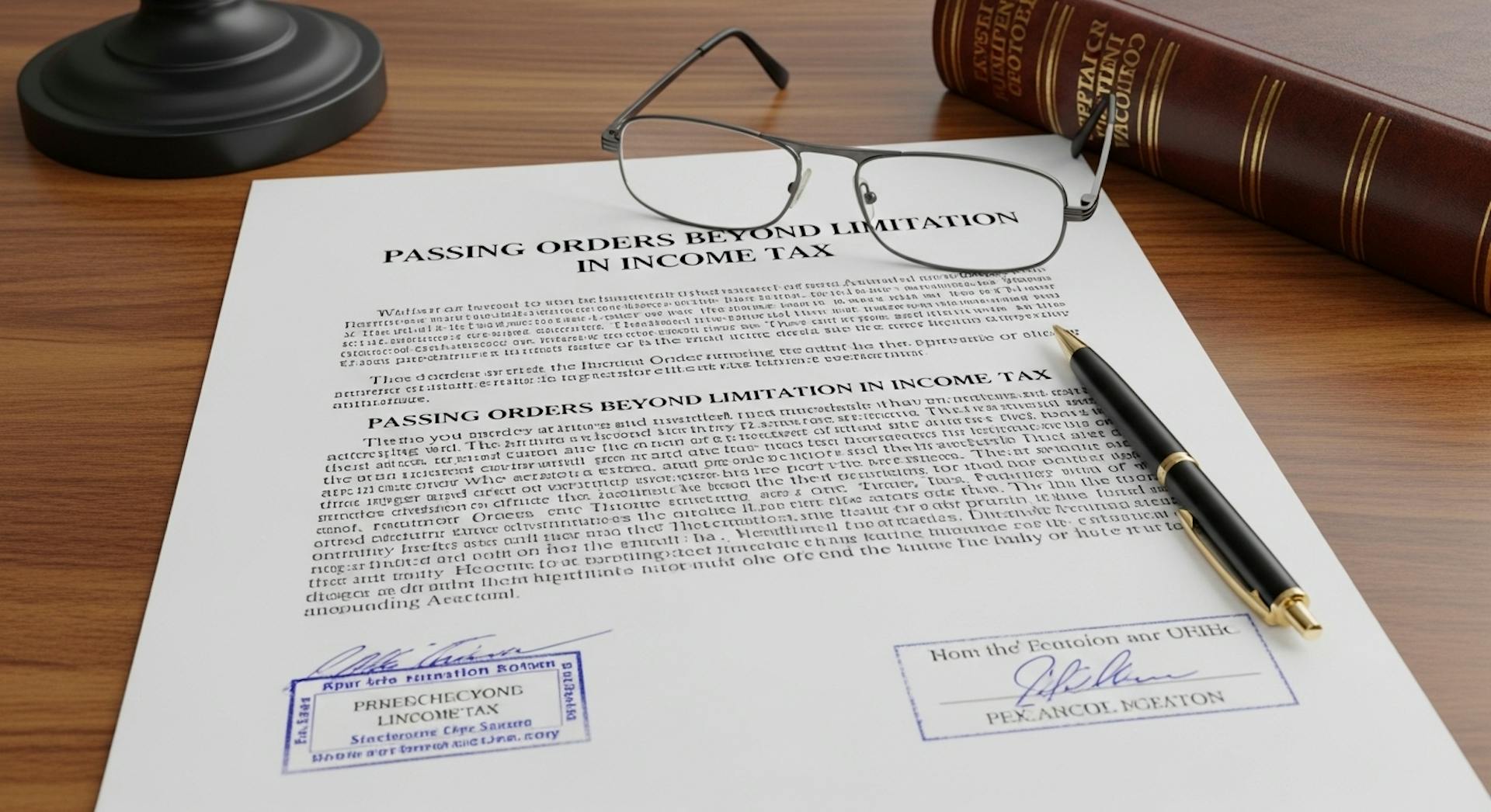 Passing Orders Beyond Limitation