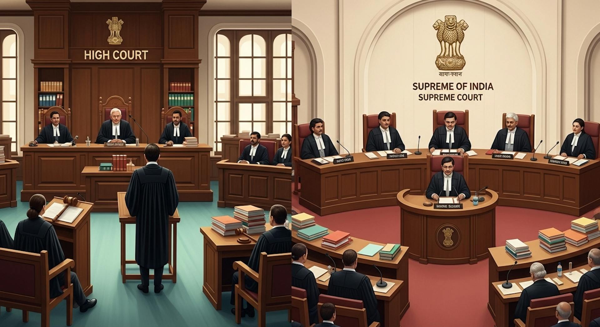 High Court and Supreme Court View