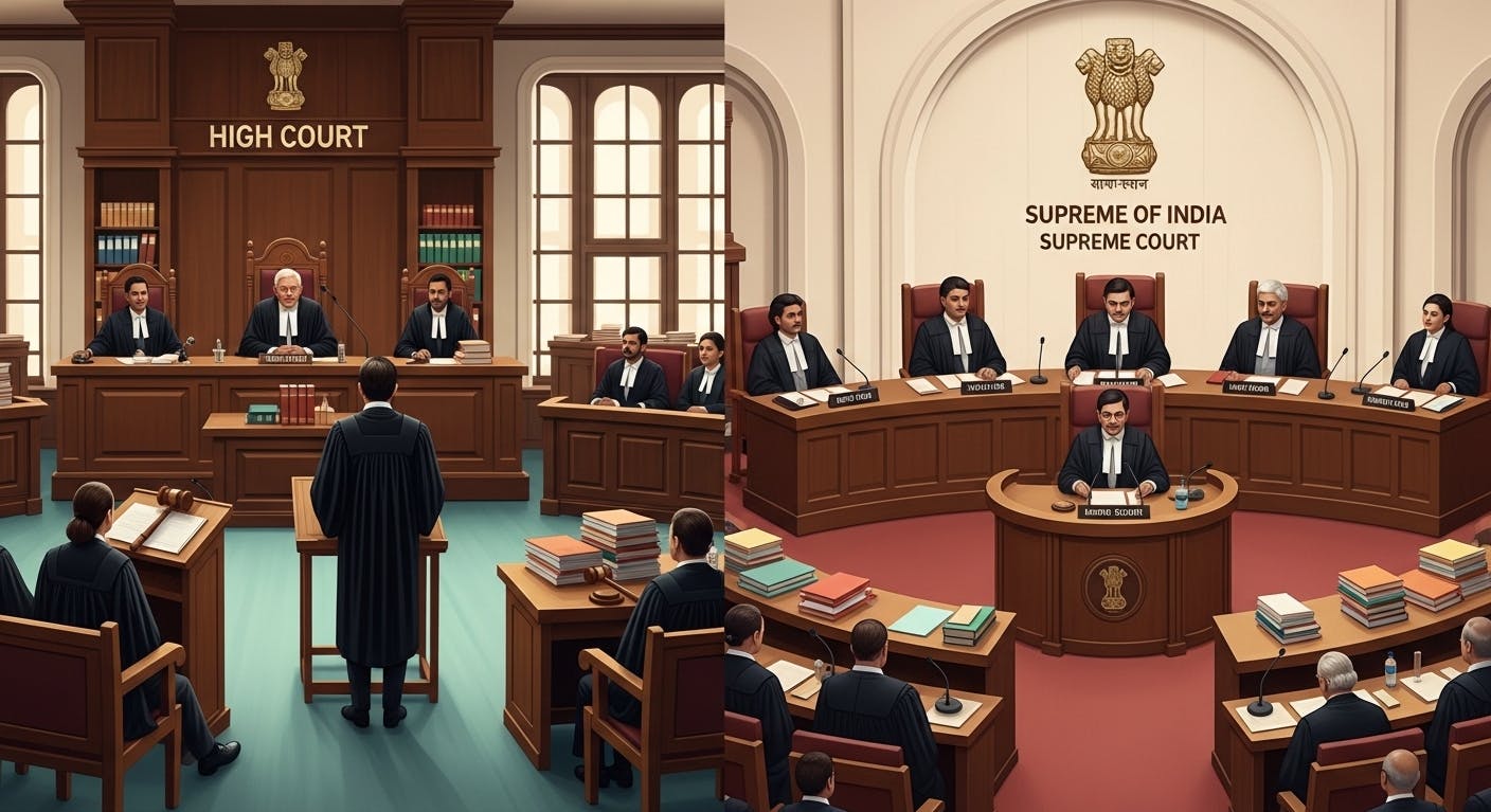 High Court and Supreme Court View