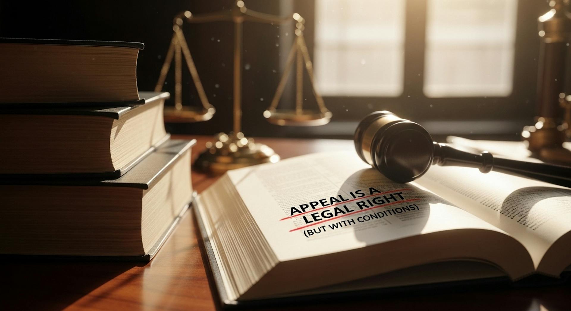 Appeal Is a Legal Right (But With Conditions)