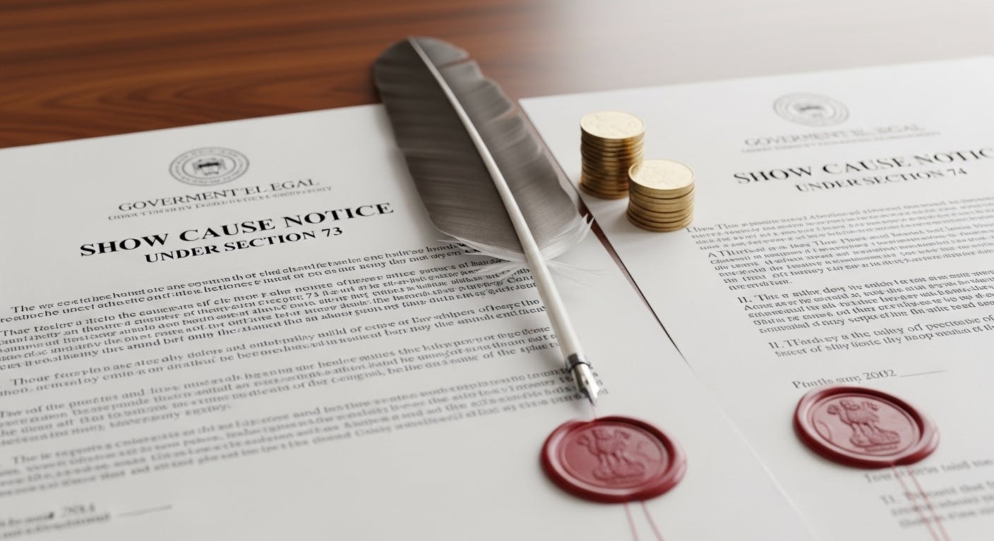 Show Cause Notices Under Section 73 and Section 74