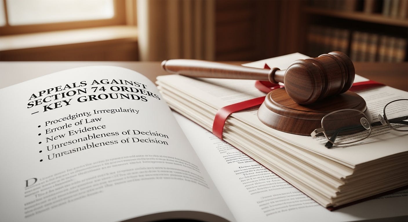 Appeals Against Section 74 Orders – Key Grounds