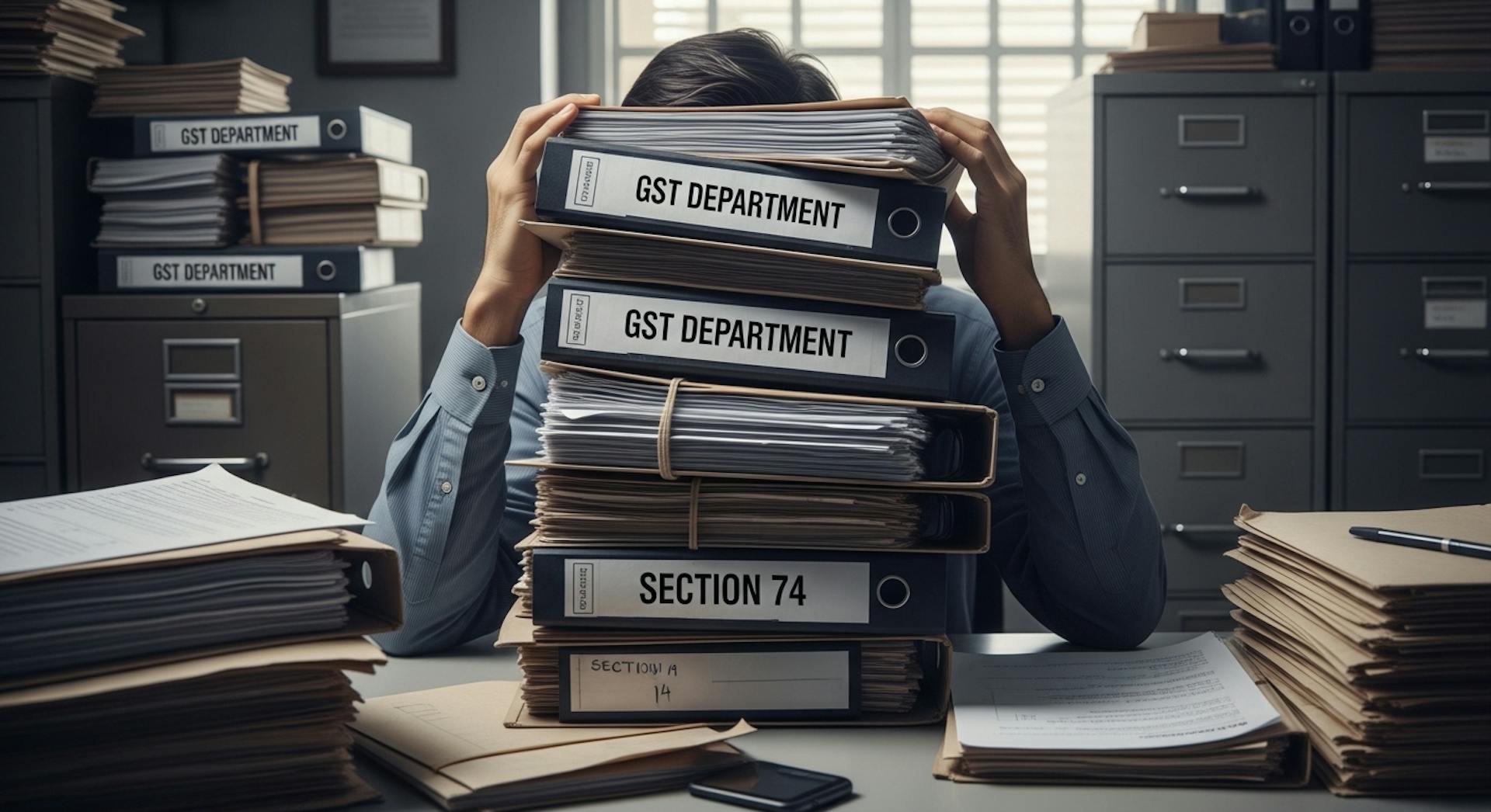 GST Department’s Burden Under Section 74