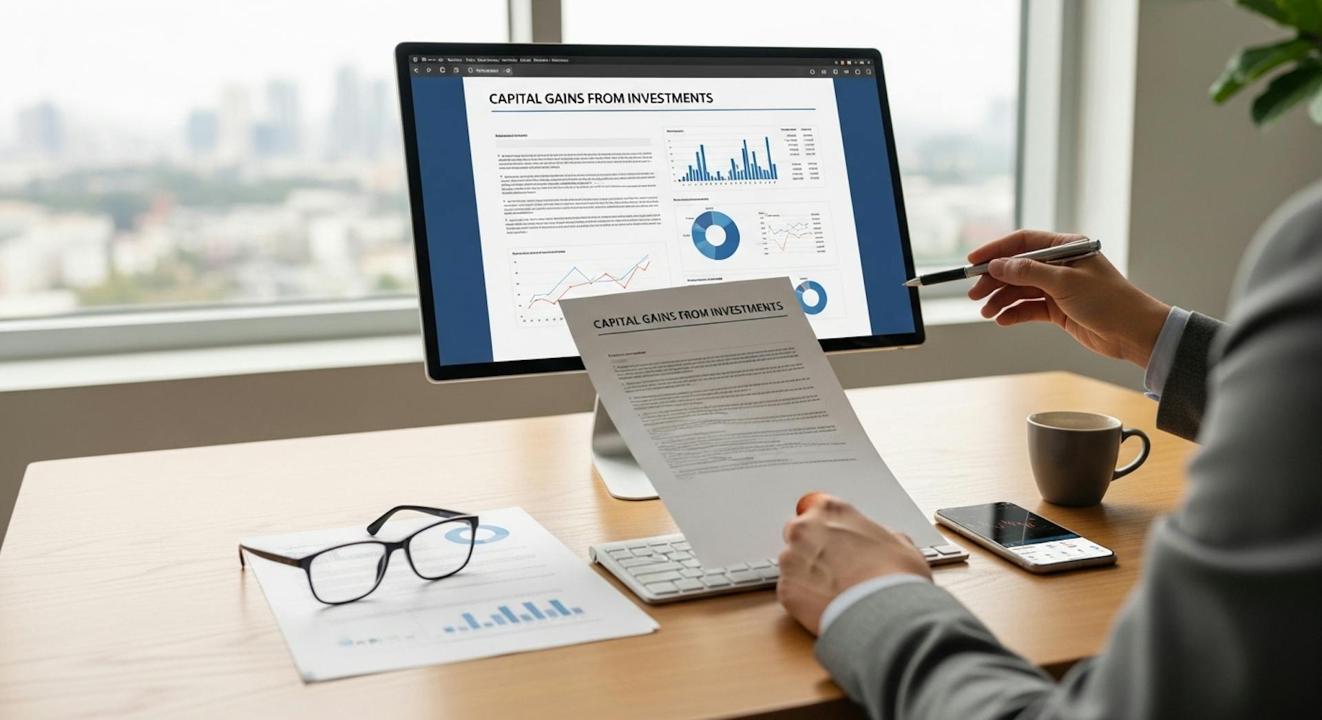 Review Capital Gains from Investments