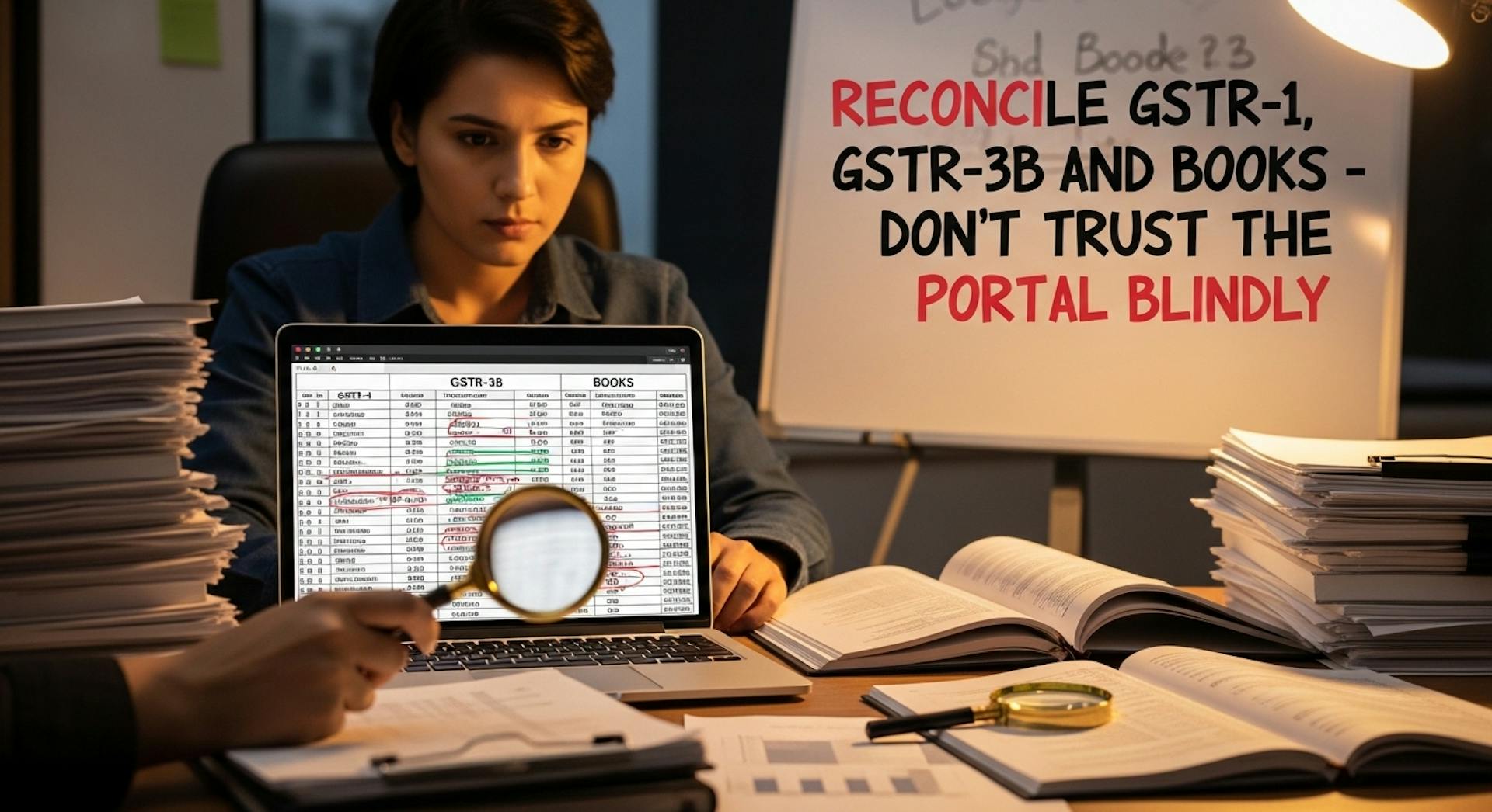  Reconcile GSTR-1, GSTR-3B and Books - Don’t Trust the Portal Blindly