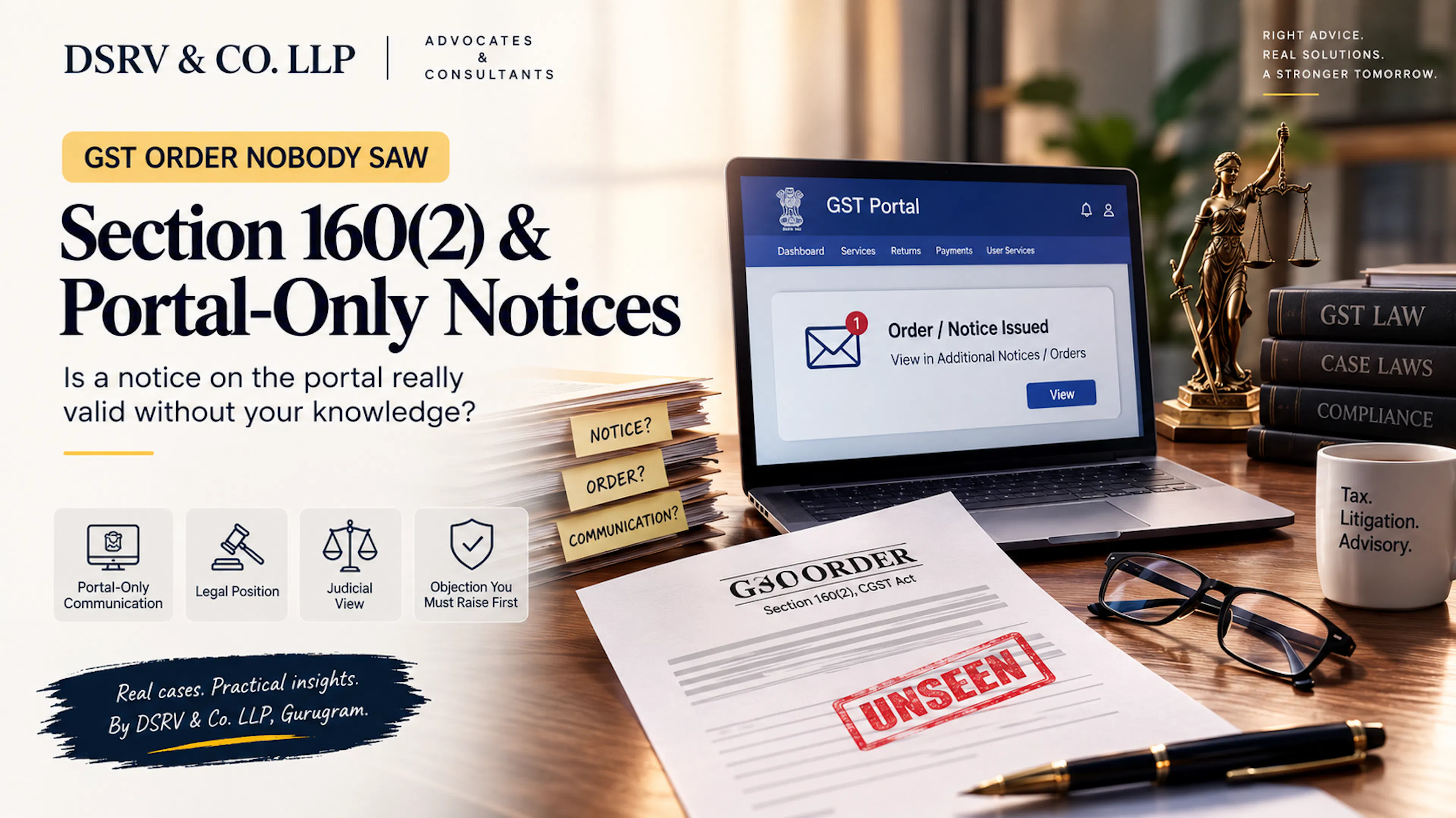 GST Order Nobody Saw: Section 160(2) & Portal Notices