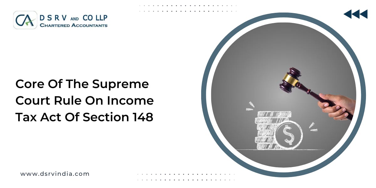 INCOME TAX ACT OF SECTION 148