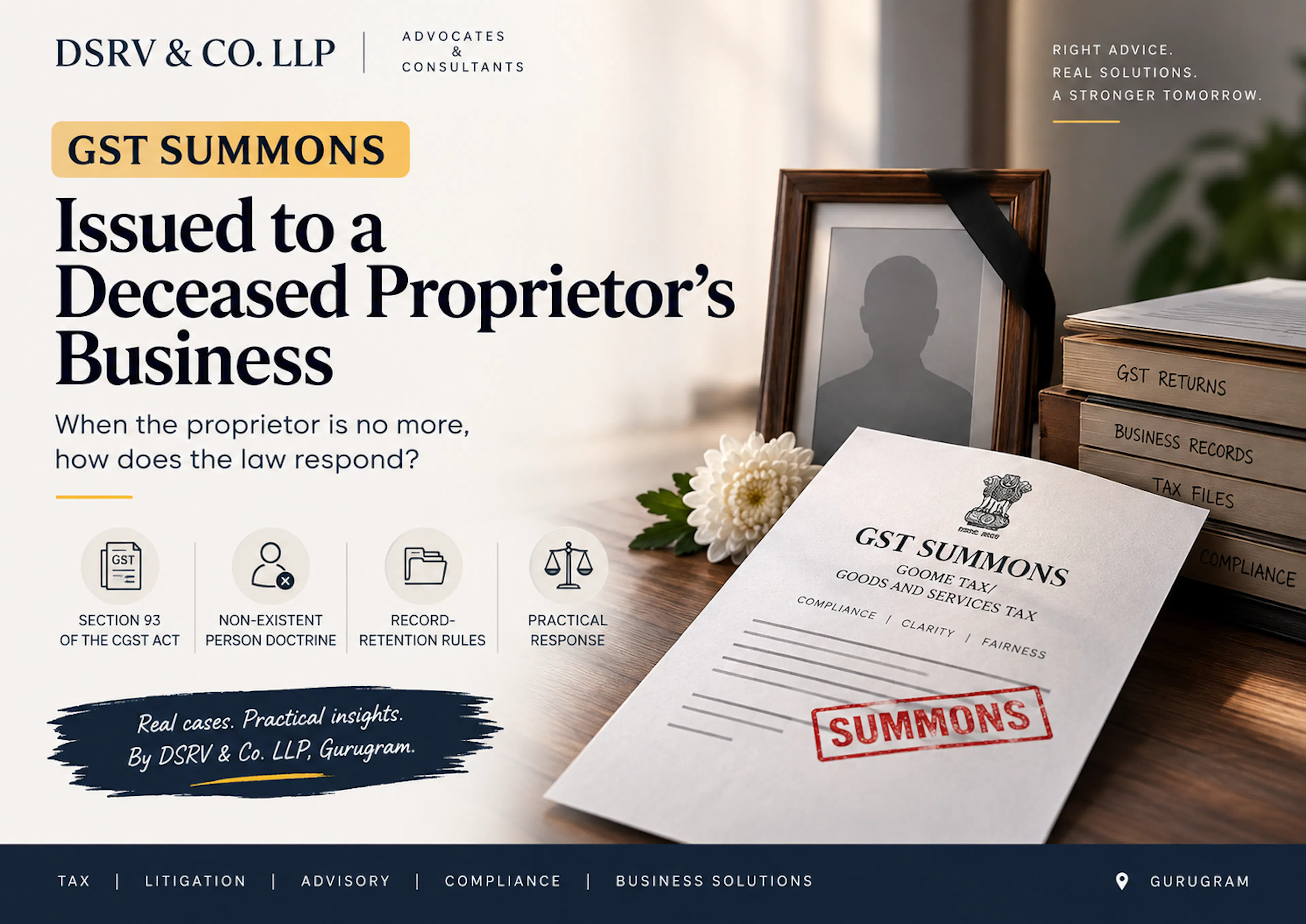GST Summons Issued to a Deceased Proprietor's Business