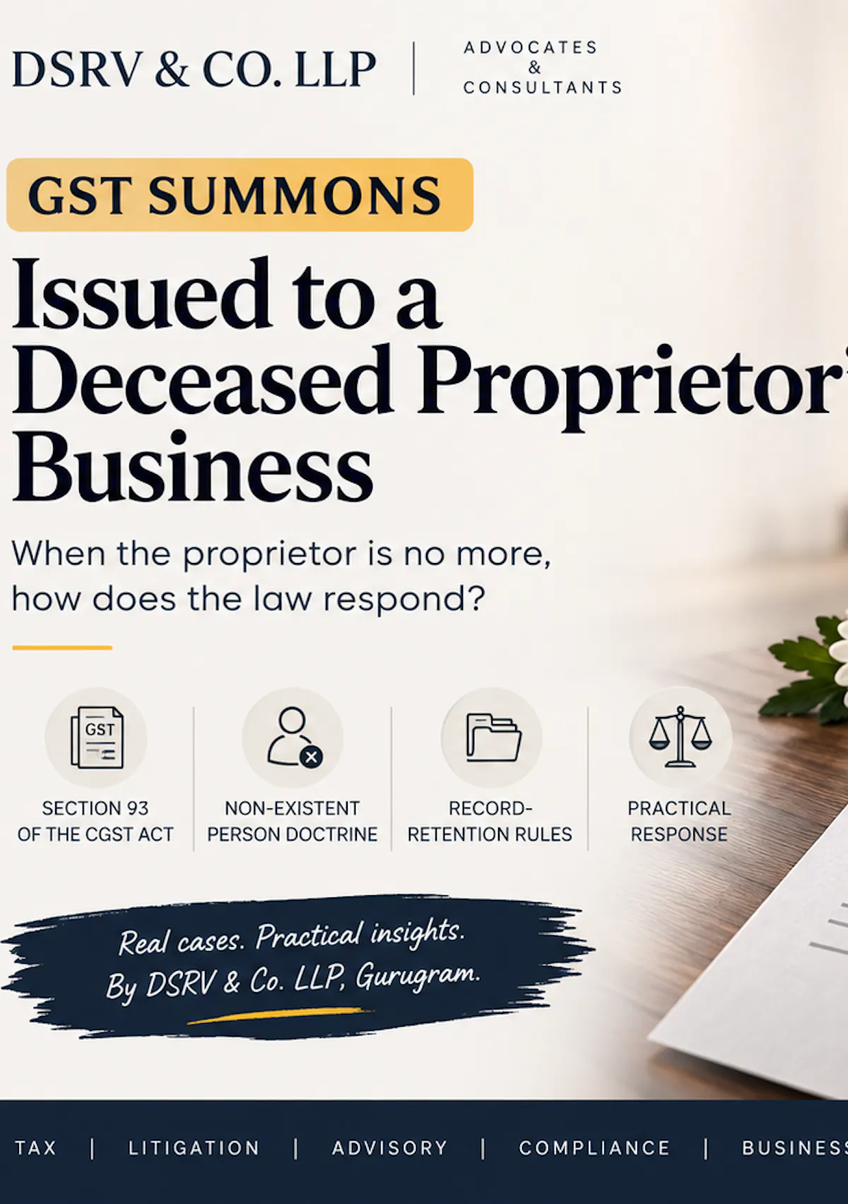 GST Summons Issued to a Deceased Proprietor's Business