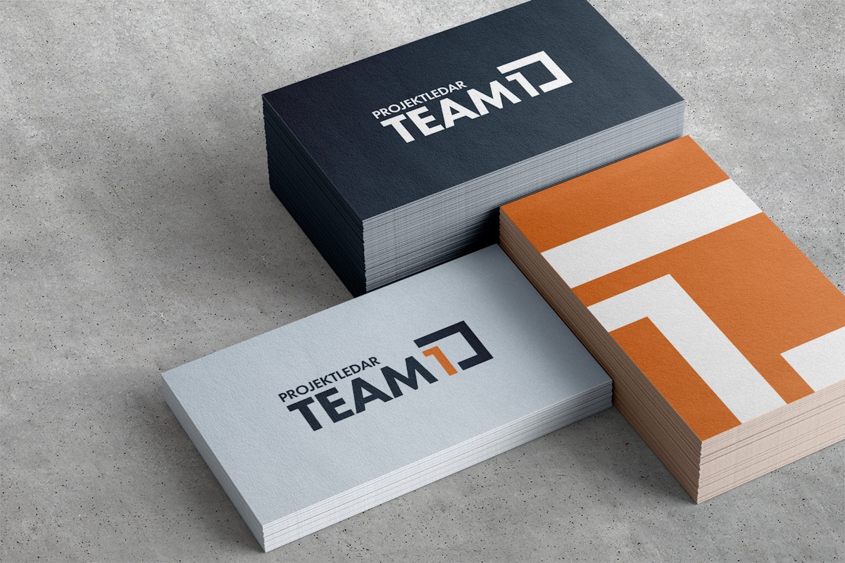 Stacks of business cards in multiple colors