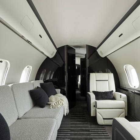 Bombardier Private Jet interiors