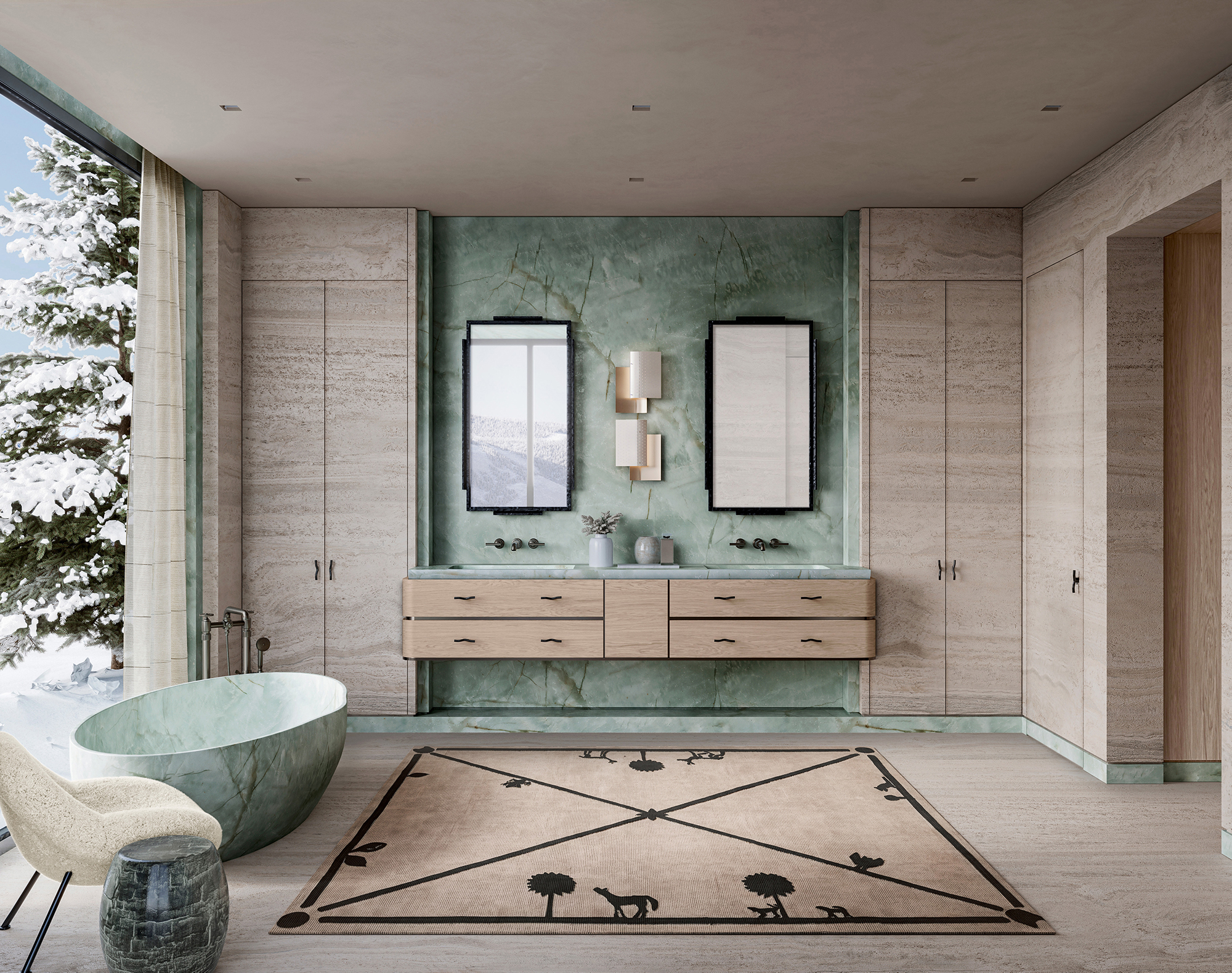 Aspen House primary suite 1 bath