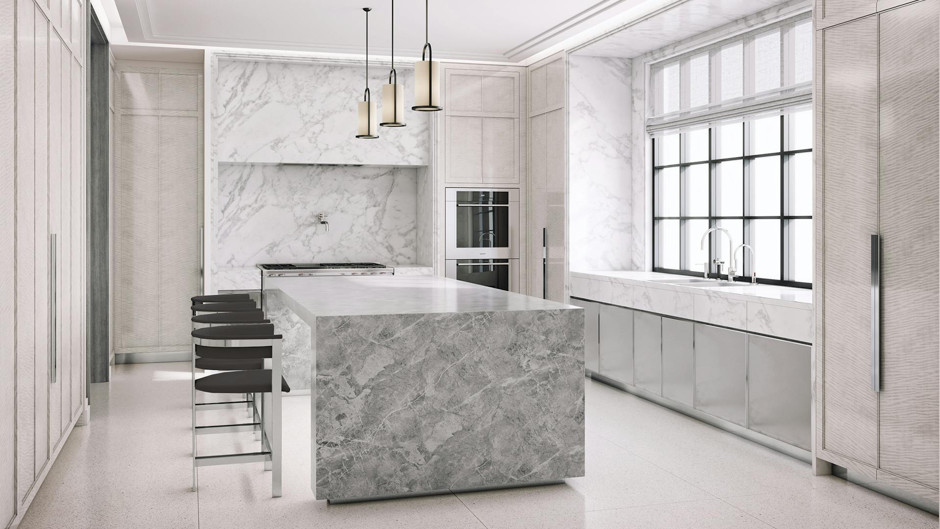 Classically Modernt Townhouse breakfast room rendering