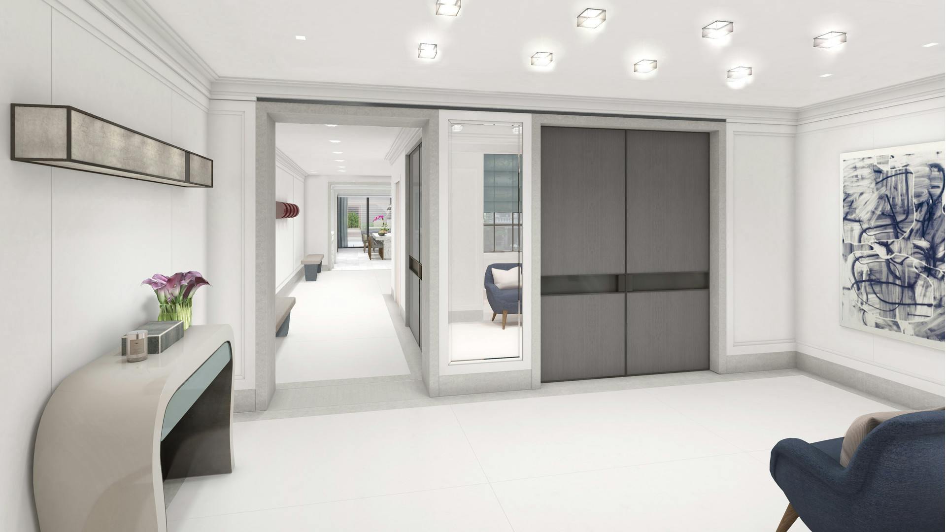 Upper East Side Townhouse vestibule rendering