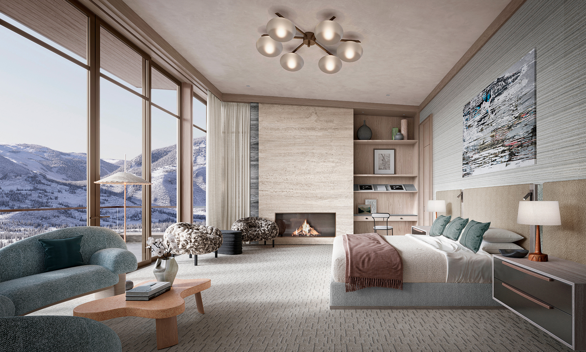 Aspen House primary bedroom 1