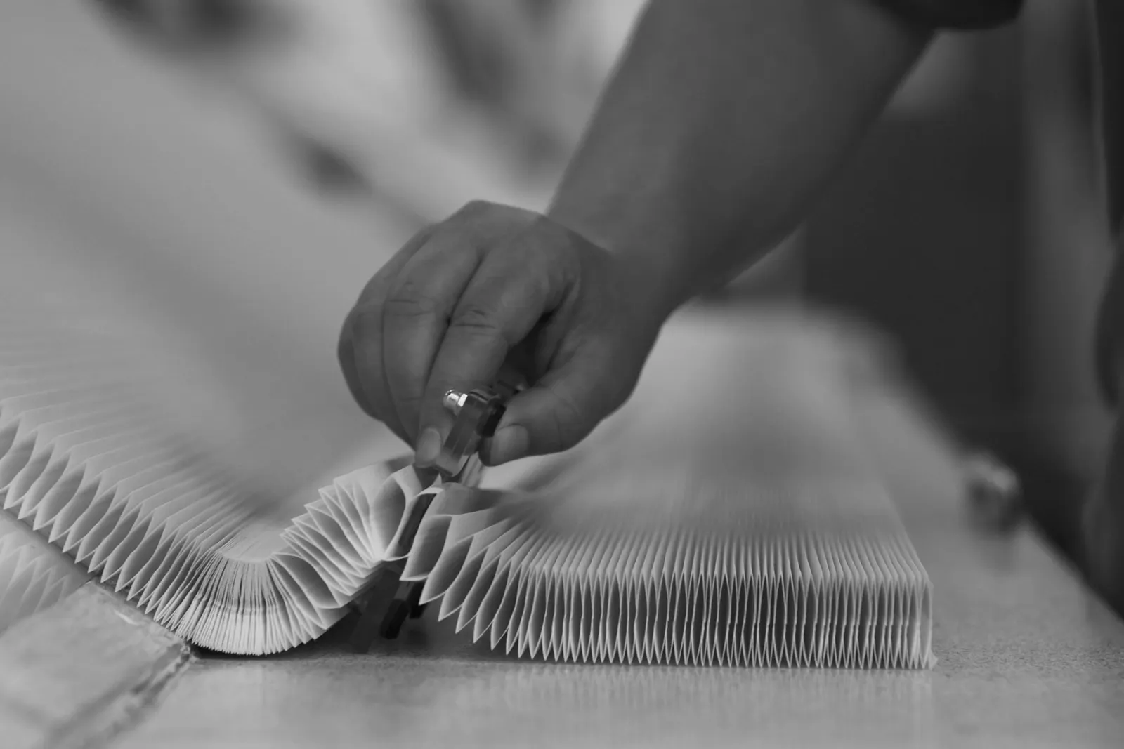 Duette® honeycomb blinds in the making