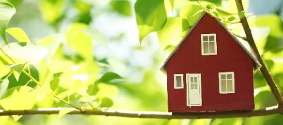 A small red house 
