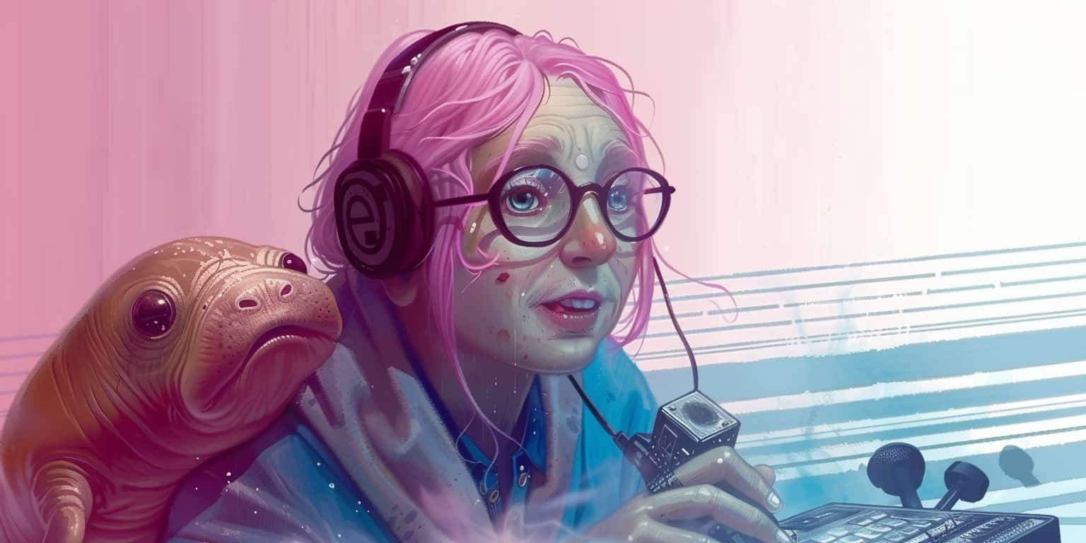 Manatee looking over the shoulder of user