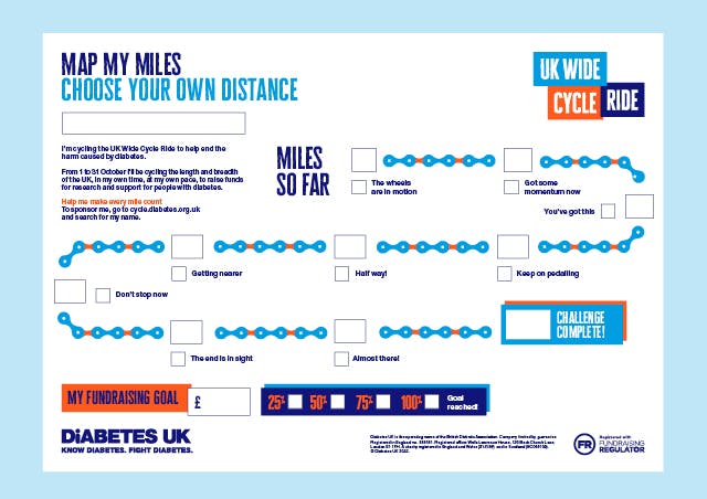 Progress poster - Choose your own distance