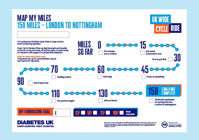 Progress poster - 150 miles