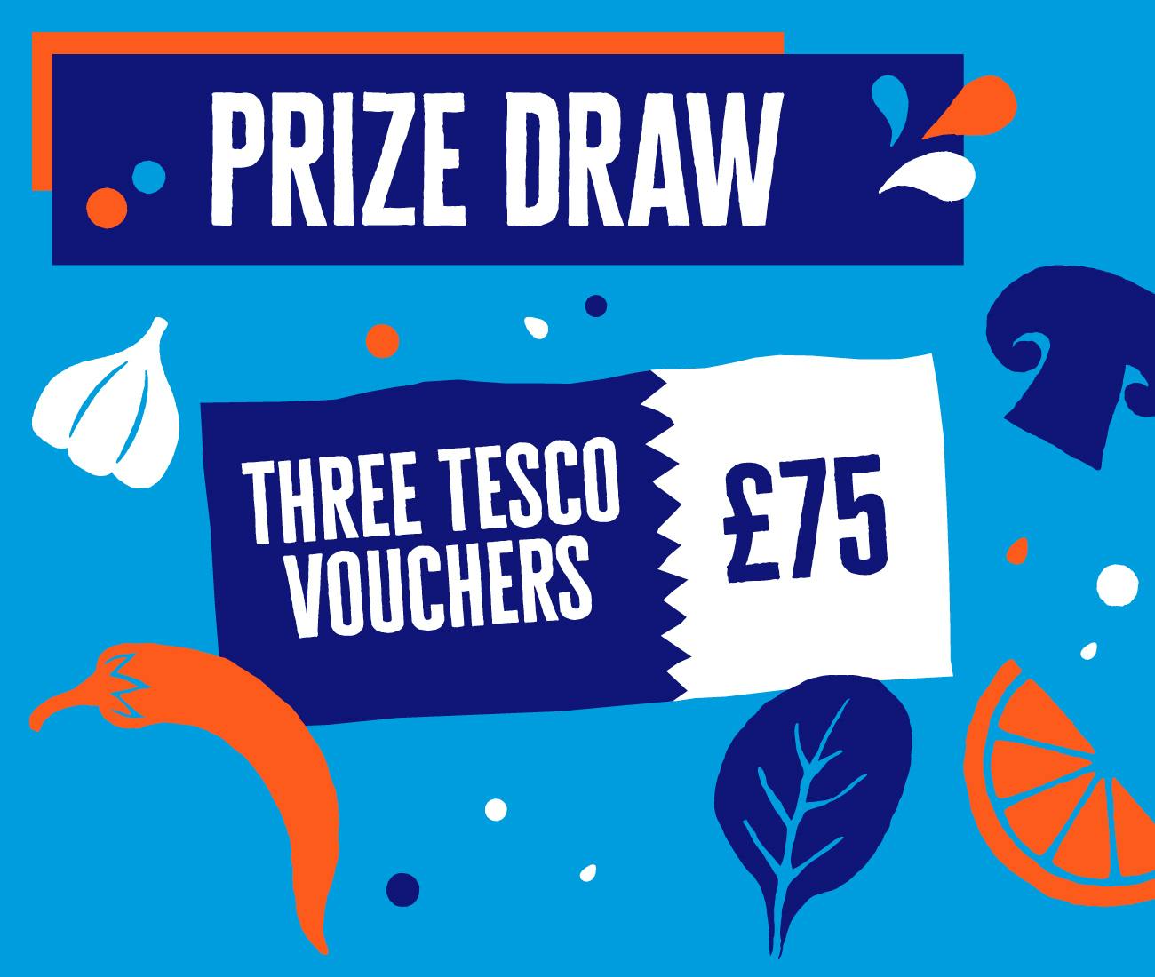 Tesco voucher prize draw