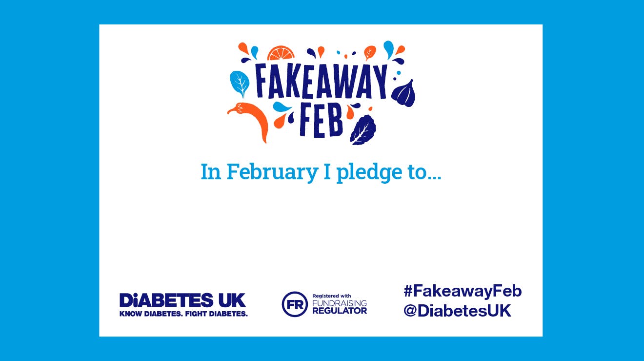 Fakeaway Feb Pledge Card