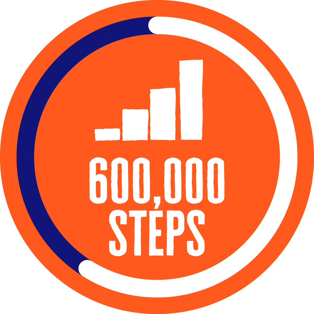 600000 steps badge
