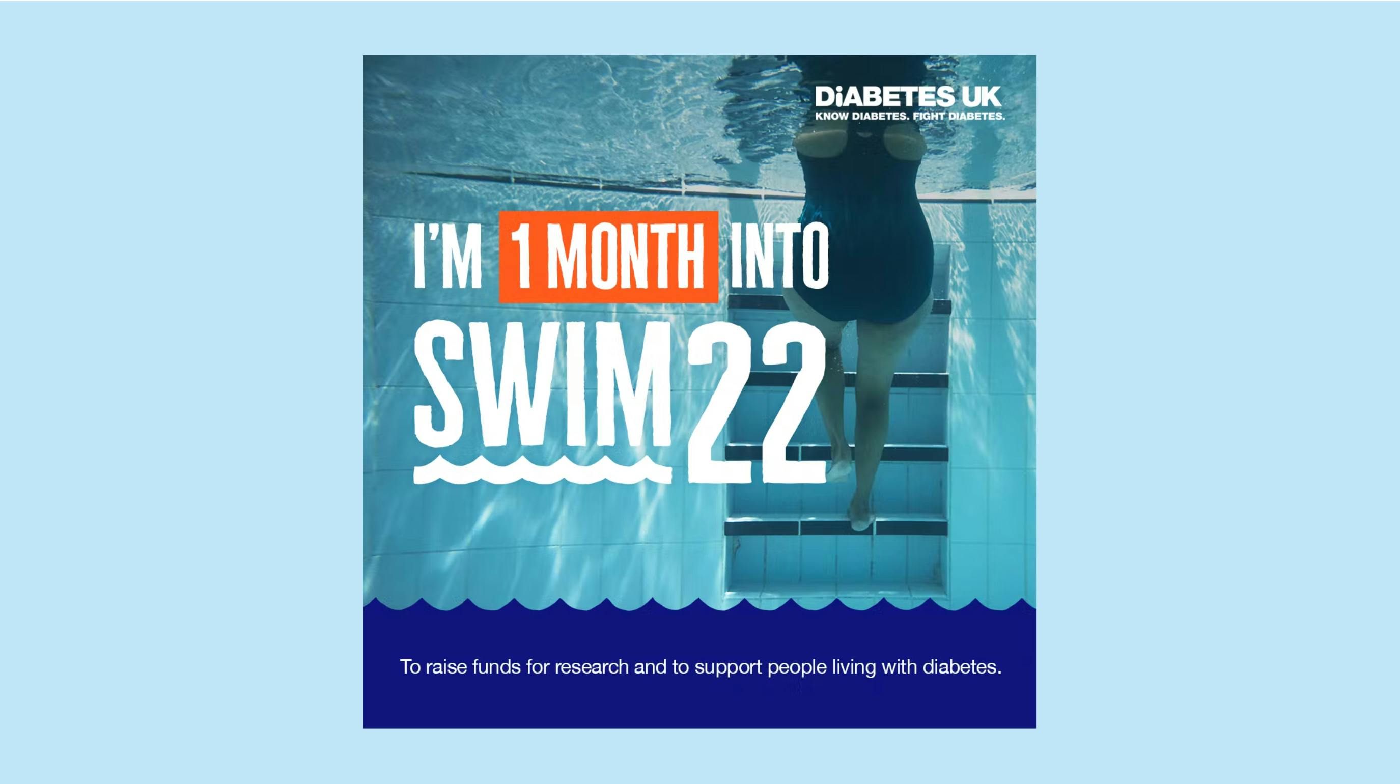 1 month into Swim22 banner