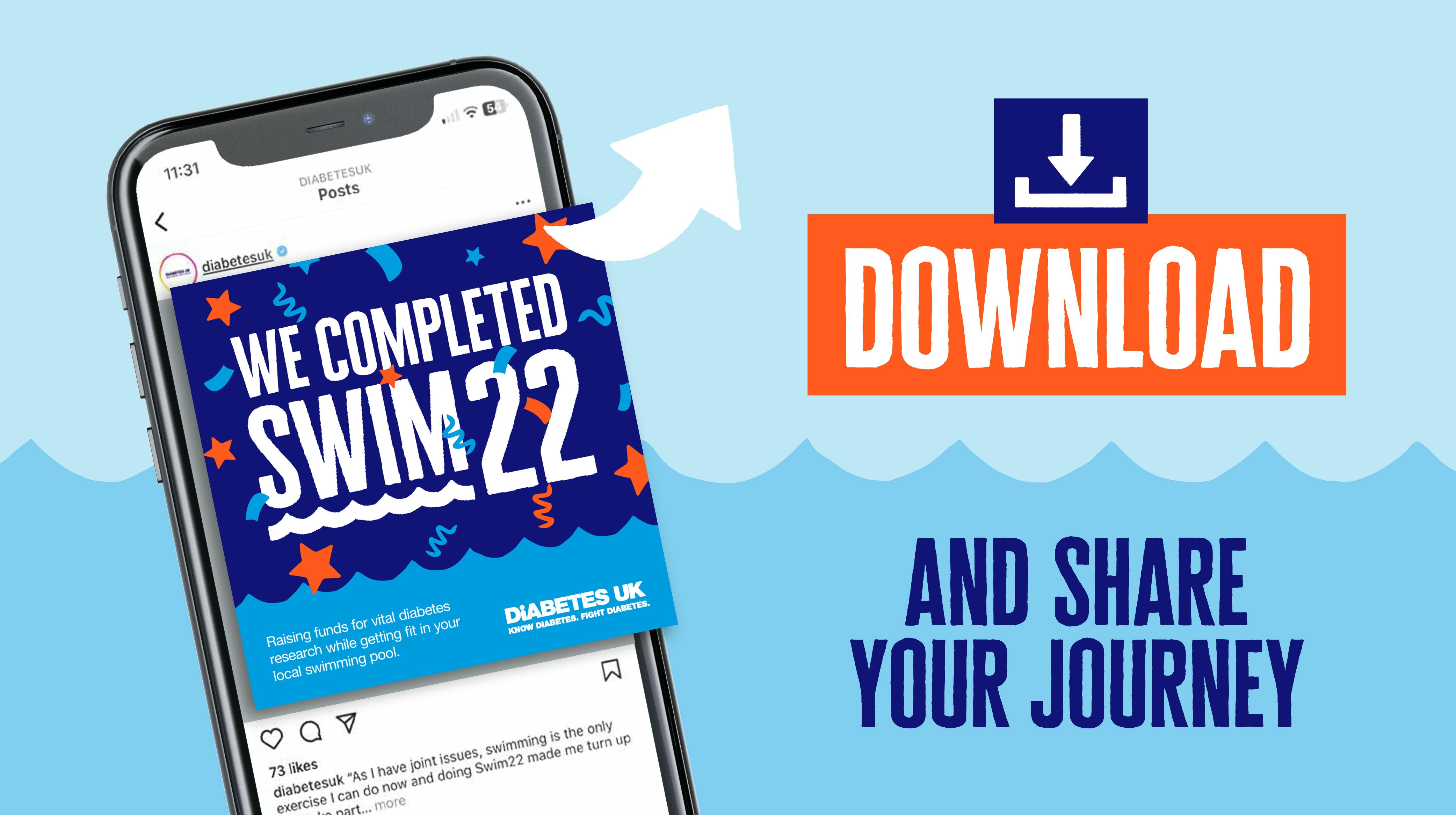 We completed Swim22 banner