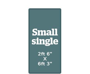 2ft 6" x 6ft 3"