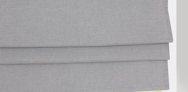 Roman blinds are made from soft fabric that hangs in neat vertical folds when open, and hangs flat when fully extended. Dowels hold the shape of the folded fabric, with the cord mechanism attached to the dowels at the back of the fabric, hidden from sight.