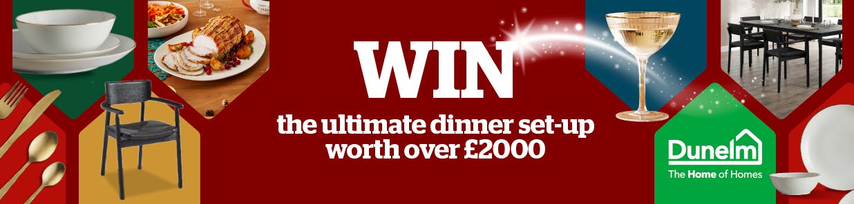 We’re giving away a cracking Christmas dinner bundle, including a dining table, six chairs, all the tableware you’ll need for a family feast – plus the cooking kit to help you prepare it! Our giveaway closes on 28th November, and the winner will receive their bundle in time for the big day. T&Cs apply.