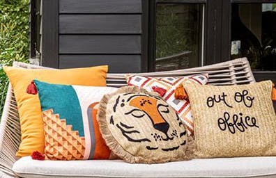 Brighten things up with pops of colour