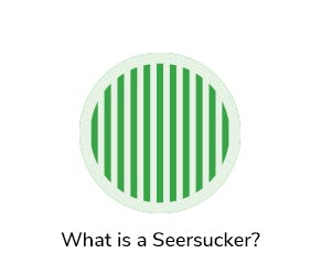 Seersucker bed linen has added texture, namely a puckered or wrinkled appearance, to create the fun crinkled effect. The material undergoes a chemical process or is woven by holding different warp threads in varied tensions.