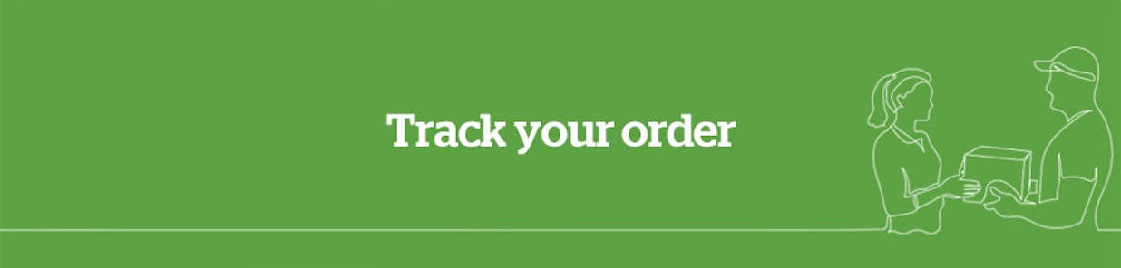 All you need is your 10-digit order number and email address. You'll find your order number at the top of your confirmation email