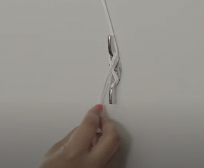 5. Position the cleat or cord accumulation device and make a pencil mark at least 1.5m above the floor before drilling the hole. Ensure all cords are fully wrapped around the safety device provided (the cleat) whenever the blind is not being operated.